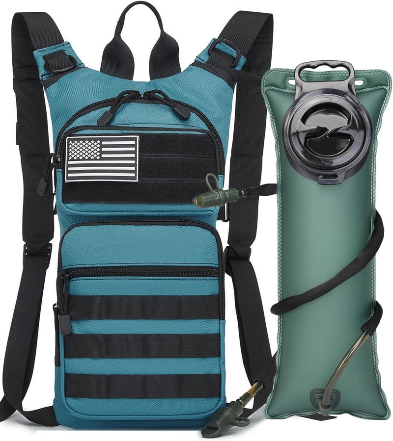 ATBP Insulated Water Hydration Pack Bag with 3L TPU Bladder Tactical Molle Hydration Backpack for Hiking Cycling Running - Image 1